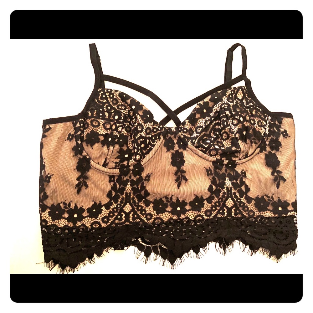Lace crop top